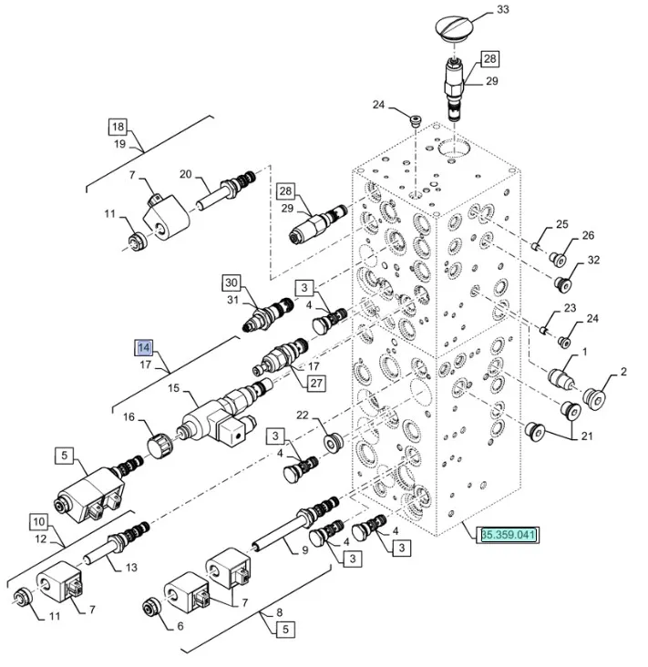 87616612 - Клапан гидравлический