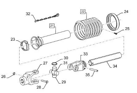 89833875 - вал отбора мощности