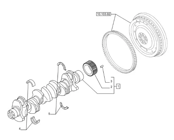 2996587 - Набор вкладышей +0,127мм зелен. коленвала ДВС Cursor9 T8./Mg., CS, CSX, CX6/8, Axion9
