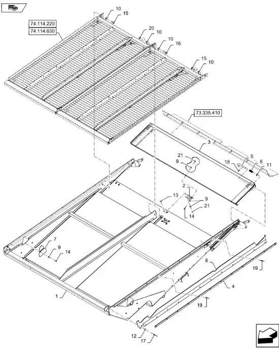 87570941 - Фиксирующая планка